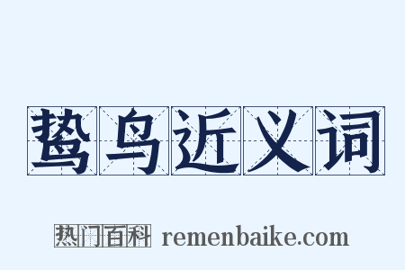 鸷鸟近义词是什么意思的图片